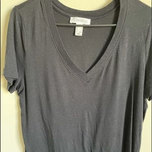 Basic black v neck